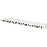 Digitus CAT 6A, Klasse EA High Density Patchpanel, 24 Port grau, 0,5 HE