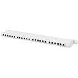 Digitus CAT 6A, Klasse EA High Density Patchpanel, 24 Port grau, 0,5 HE