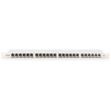 Digitus CAT 6A, Klasse EA High Density Patchpanel, 24 Port grau, 0,5 HE