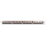 Digitus CAT 6A, Klasse EA High Density Patchpanel, 24 Port grau, 0,5 HE