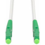 Digitus Glasfaser-Simplex-Patchkabel, stahlarmiert, Singlemode, LC/APC > LC/APC weiß, 10 Meter