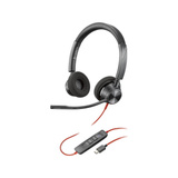 HP Poly Blackwire 3320M USB-C Stereo-Headset +USB-C/A-Adapter schwarz, für Microsoft Teams zertifiziert