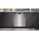 Siemens SN43ES02AE IQ300, Spülmaschine edelstahl (gebürstet)/schwarz, 60 cm, Home Connect