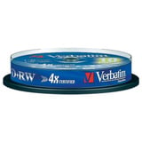 Verbatim DVD+RW 4,7 GB, DVD-Rohlinge 4fach, 10 Stück