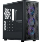 Cooler Master Elite 502, Tower-Gehäuse schwarz, Tempered Glass