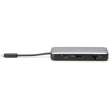 Digitus 7-Port Travel Docking Station, Dockingstation grau/schwarz, USB-C