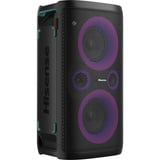 Hisense Party Rocker One Plus, Lautsprecher schwarz, IPX4-Wasserdichtigkeit, Karaoke Mode, UKW -Radio