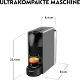 Krups Nespresso Essenza Mini XN110B, Kapselmaschine grau