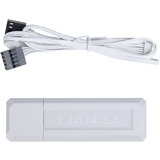 Lian Li UNI FAN CL120 Wireless, Gehäuselüfter weiß, 3er Pack inkl. Controller, 120 mm