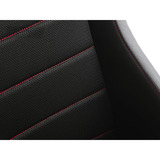 Next Level Racing ERS5 Elite Liegesitz, Rennschalensitz schwarz/weiß, Fabric & Mesh Edition