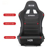 Next Level Racing ERS5 Elite Liegesitz, Rennschalensitz schwarz/weiß, Fabric & Mesh Edition