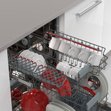 SHARP QW-NA1CU47DW-DE  , Spülmaschine weiß/edelstahl, 60 cm
