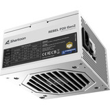 Sharkoon Rebel P20 Gen2 850 White, PC-Netzteil weiß, 1x 12 Pin High Power Anschluss, 3x PCIe, Kabelmanagement, 850 Watt