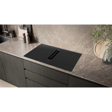Siemens ED811BGA7, Autarkes Kochfeld schwarz, 80 cm, mit integriertem Dunstabzug