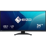 EIZO FlexScan EV3451X-BK, LED-Monitor 86.7 cm (34.1 Zoll), schwarz, UWQHD, Curved, HDMI, DP, USB-C, USB-Hub, 100Hz Panel