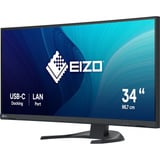 EIZO FlexScan EV3451X-BK, LED-Monitor 86.7 cm (34.1 Zoll), schwarz, UWQHD, Curved, HDMI, DP, USB-C, USB-Hub, 100Hz Panel