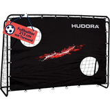 HUDORA Fußballtor Trainer mit Torwand schwarz, Motiv Blur