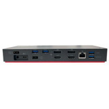Lenovo Thunderbolt 3 Dock Gen 2 Generalüberholt, Dockingstation schwarz, HDMI, DisplayPort, USB, Thunderbolt 3