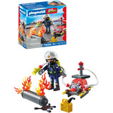 PLAYMOBIL 71826 Action Heroes Löschung eines Gastanks, Konstruktionsspielzeug 