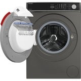 SHARP ES-MNFL814CAA-DE, Waschmaschine grau/schwarz, Advanced Inverter Motor