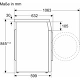Siemens WU14UT22 iQ500, Waschmaschine weiß