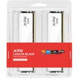 ADATA DIMM 32 GB DDR5-6400 (2x 16 GB) Dual-Kit, Arbeitsspeicher weiß, AX5U6400C3816G-DTLABRWH, XPG Lancer Blade RGB, INTEL XMP, AMD EXPO