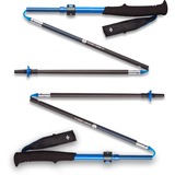 Black Diamond Trekkingstöcke Distance Carbon FLZ, Fitnessgerät blau, 1 Paar, 95-110 cm