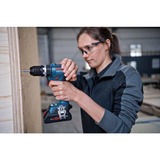 Bosch Akku-Schlagbohrschrauber GSB 18V-90 C Professional, 18Volt blau/schwarz, 2x Li-Ion Akku ProCORE18V 4,0Ah, Bluetooth Modul, in L-BOXX