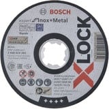 Bosch PRO Stainless Steel and Metal X-LOCK Trennscheibe, Ø 115mm Bohrung 22,23mm, AS 60 T INOX BF, gerade