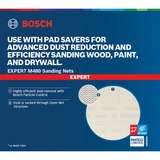Bosch Professional Expert M480 Netzstruktur-Schleifblatt Ø 150mm, K400 50 Stück, für Exzenterschleifer