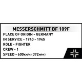 COBI Messerschmitt BF-109F, Konstruktionsspielzeug Maßstab 1:48