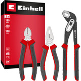 EINHELL Zangen-Set, 3-teilig  schwarz/rot, 180 / 250 mm