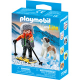 PLAYMOBIL 71741 My Life Wanderer mit Bernhardiner, Konstruktionsspielzeug 