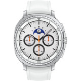 SAMSUNG Galaxy Watch8 Classic, Smartwatch weiß, 46mm, Bluetooth, Hybrid-Armband