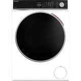 SHARP ES-MNFL814CWA-DE , Waschmaschine weiß/schwarz, WIFI, Advanced Inverter Motor