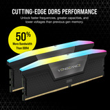 Corsair DIMM 32 GB DDR5-6000 (2x 16 GB) Dual-Kit, Arbeitsspeicher schwarz, CMH32GX5M2D6000Z38, VENGEANCE RGB DDR5, AMD EXPO