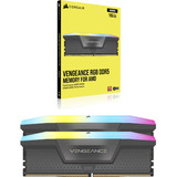 Corsair DIMM 32 GB DDR5-6000 (2x 16 GB) Dual-Kit, Arbeitsspeicher schwarz, CMH32GX5M2D6000Z38, VENGEANCE RGB DDR5, AMD EXPO