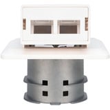 Digitus FTTH Glasfaser Unterputz-Wandanschlussdose, 2 Ports weiß, für SC- und LC-Adapter