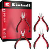 EINHELL Elektronikzangen-Set, 4-teilig schwarz/rot, 115 / 120 / 130 mm