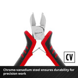 EINHELL Elektronikzangen-Set, 4-teilig schwarz/rot, 115 / 120 / 130 mm