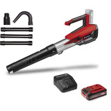 EINHELL Professional  Akku-Laubbläser GP-LB 18/200 LI  rot/schwarz, 1x Li-Ion-Akku 4,0 Ah Plus, mit Dachrinnen-Reinigungsset