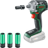 Bosch Heimwerken & Garten Akku-Schlagschrauber UniversalImpactDrive 18V-350 solo grün, ohne Akku und Ladegerät, inkl. 3 Steckschlüsseleinsätze, POWER FOR ALL ALLIANCE