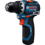 Bosch Professional Akku-Bohrschrauber GSR 12V-32 Professional, 12Volt blau/schwarz, 2x Li-Ionen Akku 2,0Ah, Werkzeugtasche