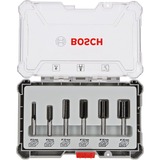 Bosch Professional Nutfräser-Set, 6-teilig 6mm-Schaft