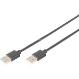 Digitus USB 2.0 Anschlusskabel USB-A (Stecker) > USB-A (Stecker) schwarz, 1 Meter