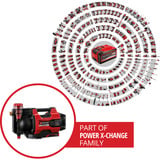 EINHELL Power X-Change Akku-Gartenpumpe AQUINNA 18/30 F LED AUTOMATIC, 18Volt rot/schwarz, ohne Akku und Ladegerät