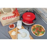 G3 Ferrari Pizzaofen Napoletana rot, 1.200 Watt, für Pizza Ø 31cm, 2 Steine