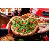 G3 Ferrari Pizzaofen Napoletana rot, 1.200 Watt, für Pizza Ø 31cm, 2 Steine