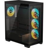 GIGABYTE C500 Panoramic Stealth, Tower-Gehäuse schwarz, Tempered Glass x 2