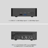 MSI Cubi NUC AI+ 3MG-008DE, Mini-PC schwarz, Windows 11 Pro